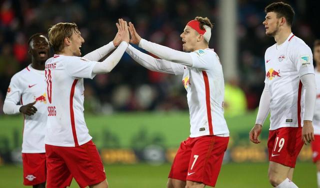  莱比锡红牛客场逆转取胜延续德甲黑马奇迹